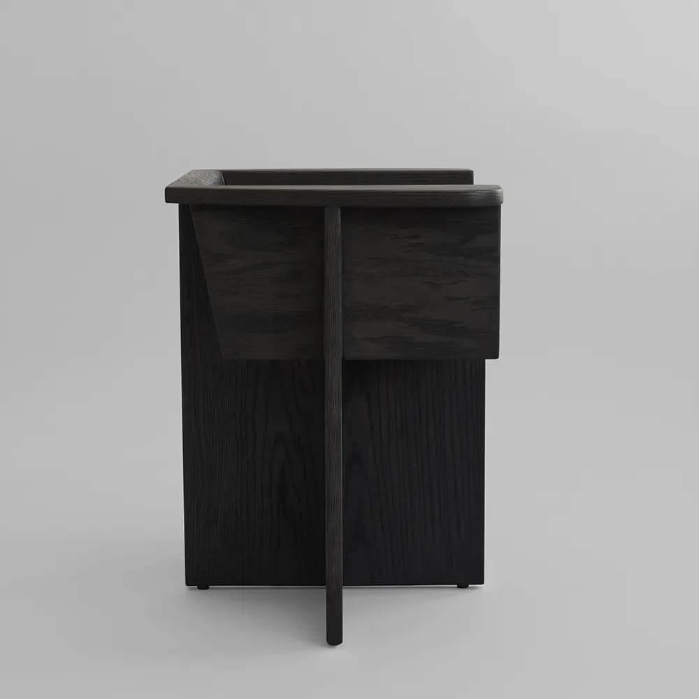 Brutus spisestol - Kaffesort eik