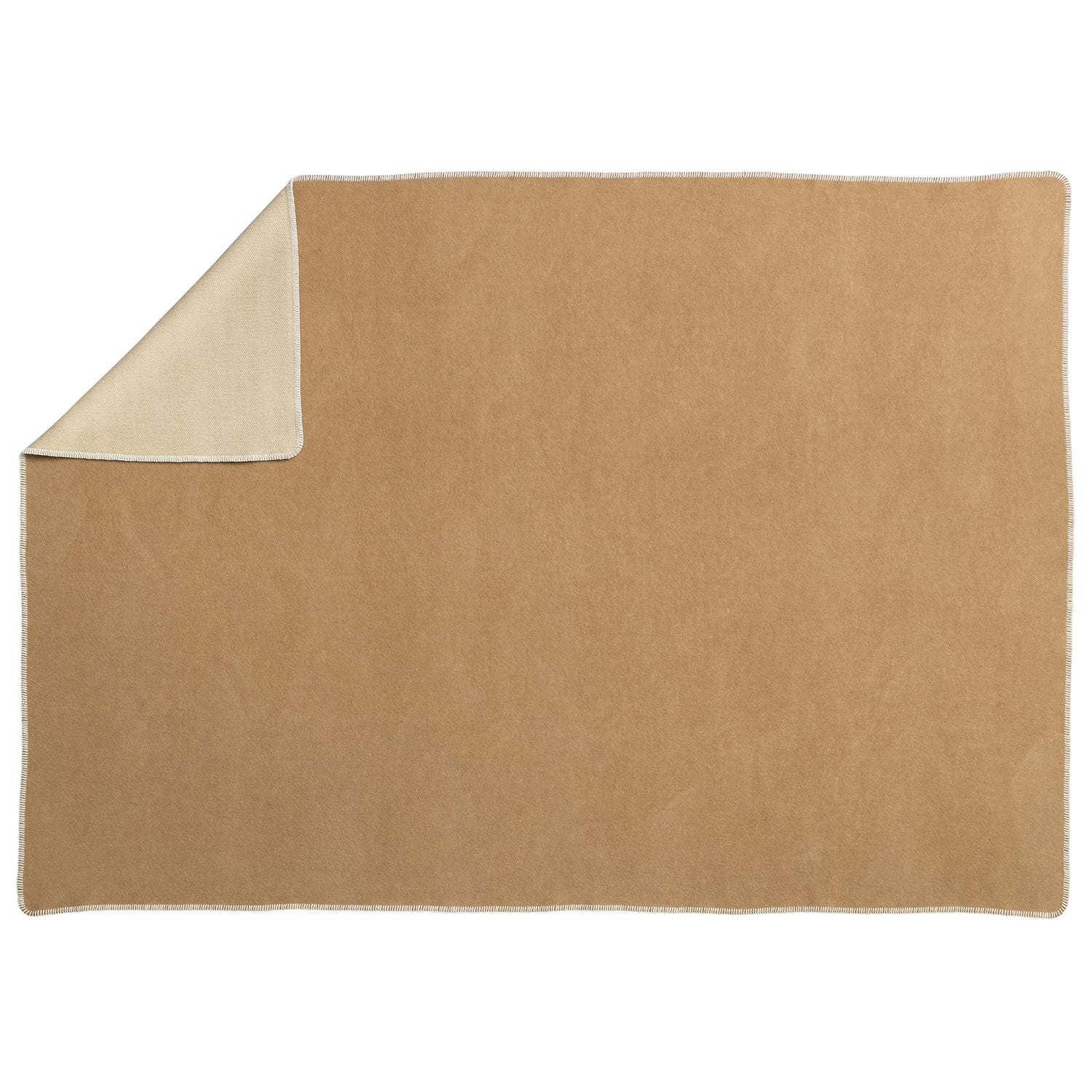 Blanket matte 140x200 cm ylva ochre / cream 