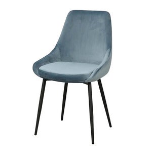Sierra spisestol blå fløyel