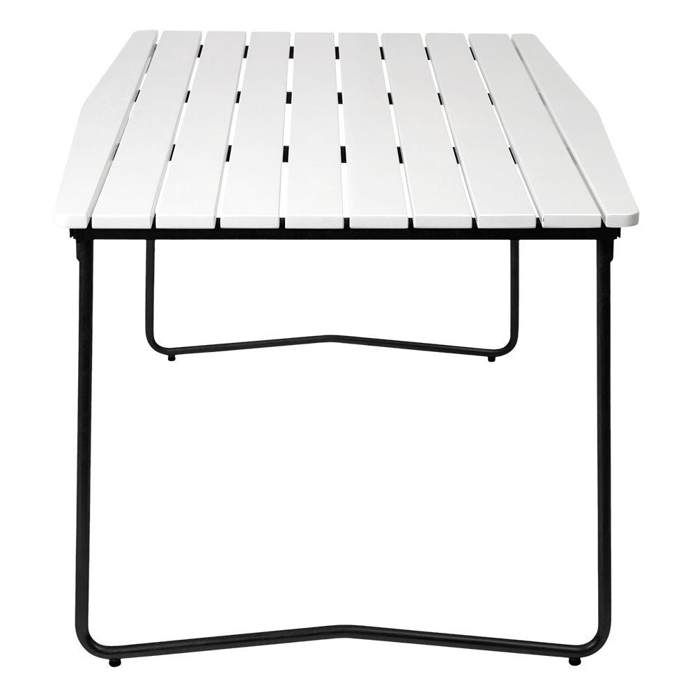 Bord B31 170 Hvitlakkert eik / svart ramme