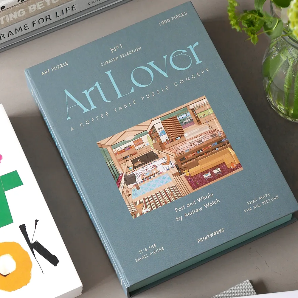  Art Lover Book Puzzle - Del og Hel, 1000 stk