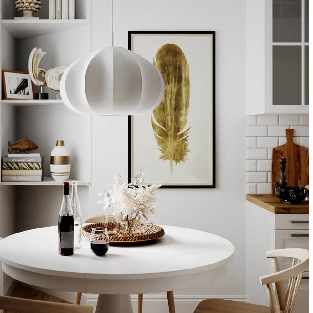 Ebba taklampe Ø50cm hvit