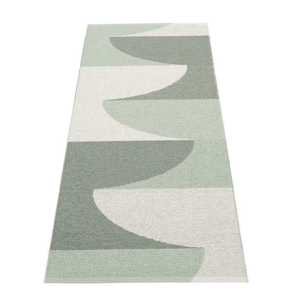 Hill teppe Army/Misty Mint/Fossil Grey 70 x 180cm