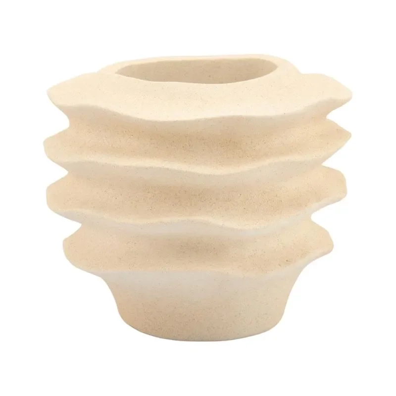 Riva small Blomsterpotte 40x40x30 cm Polyresin Hvit