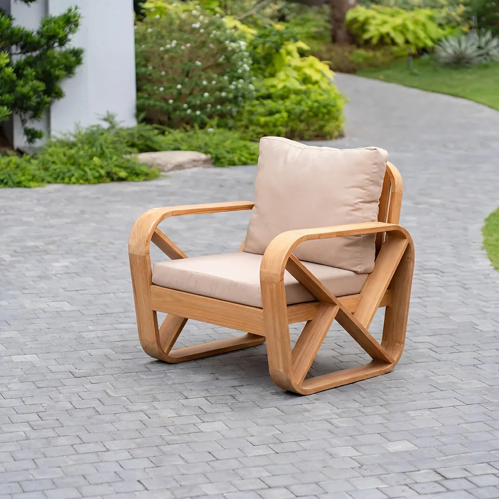 Bålamöllan loungestol inkl. puter hvit