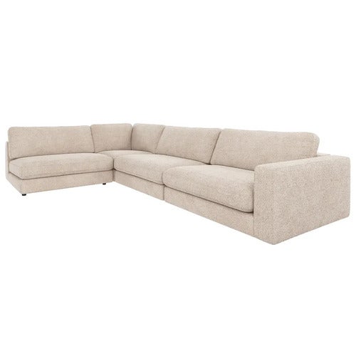 Duncan hjørnesofa 2+3-seter åpen avslutning venstre stoff Robin lysegrå