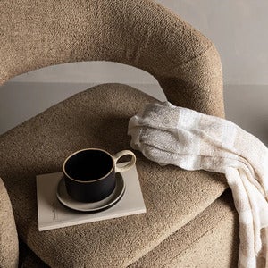 Laurel lenestol brun Boucle