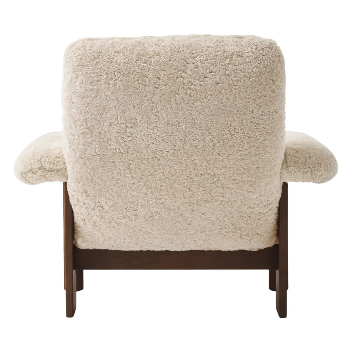 Brasilia loungestol mørkbeiset eik, Sheepskin Nevotex Nature