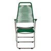 Spaghetti footrest green matt aluminium