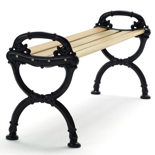 Benk Byarum / g:svart / v:impreg. for Byarums Bruk