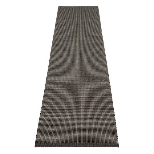 Emm teppe 70x300 cm Black/Linen Metallic