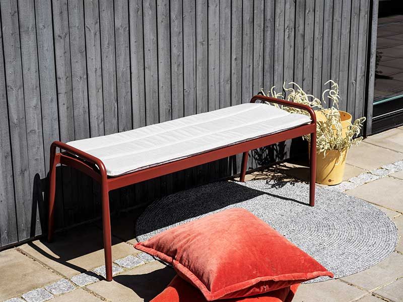 Sonnac benk 51 x 124 cm Burnt Paprika Brafab