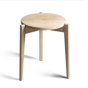 Vinz Stool Hvitoljet eik