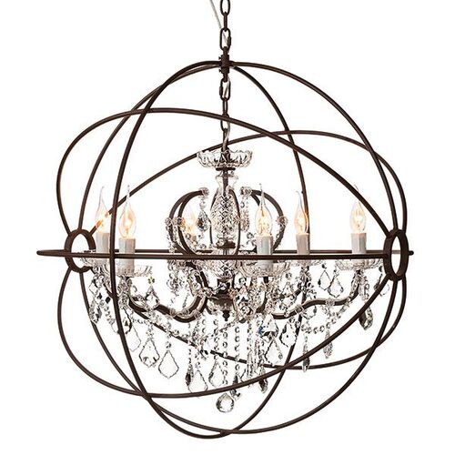 Krystallkrone Rome antikk rust 80 cm Artwood