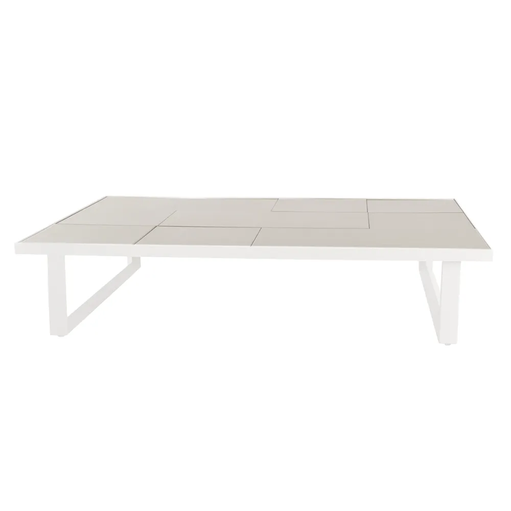 Bordplate 120x70 cm komplett flisesett til bord Sand, lavasten glasert