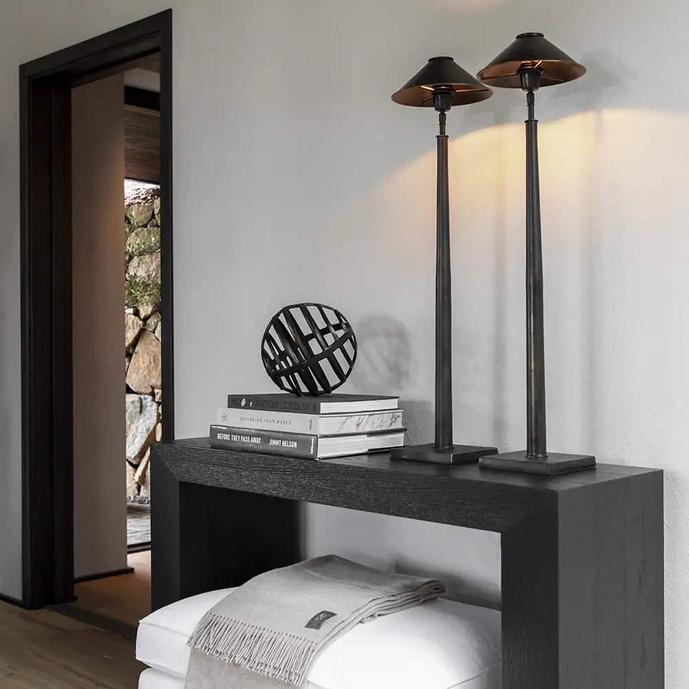 Positano Bordlampe Antique Bronze Artwood