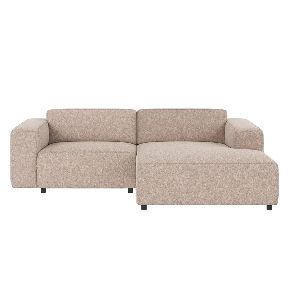 Willard sofa 3-seter sofa med chaiselong høyre stoff Alice lys beige