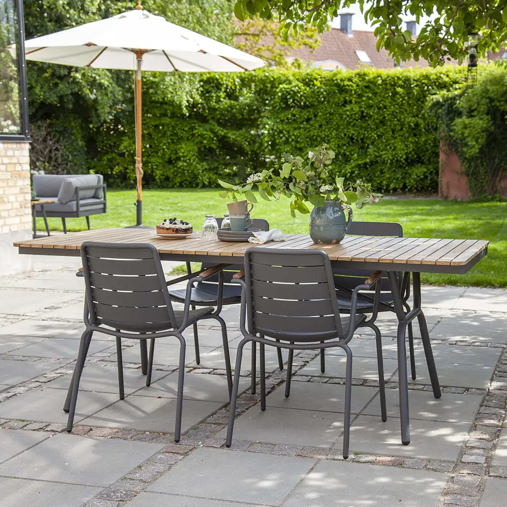 Parc 197x88 cm spisebord teak 