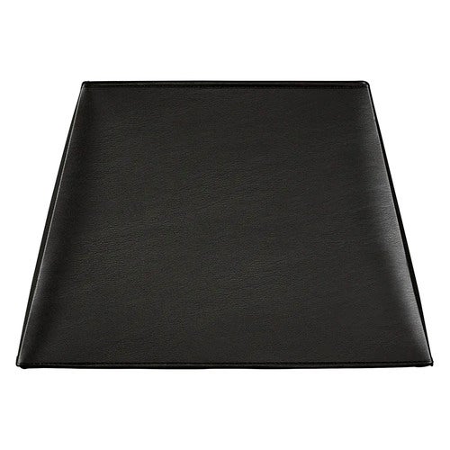 Lampeskjerm Square Black Leather Artwood