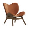 A Conversation Piece Lounge stol Dark Oak/Hope Leather Cognac