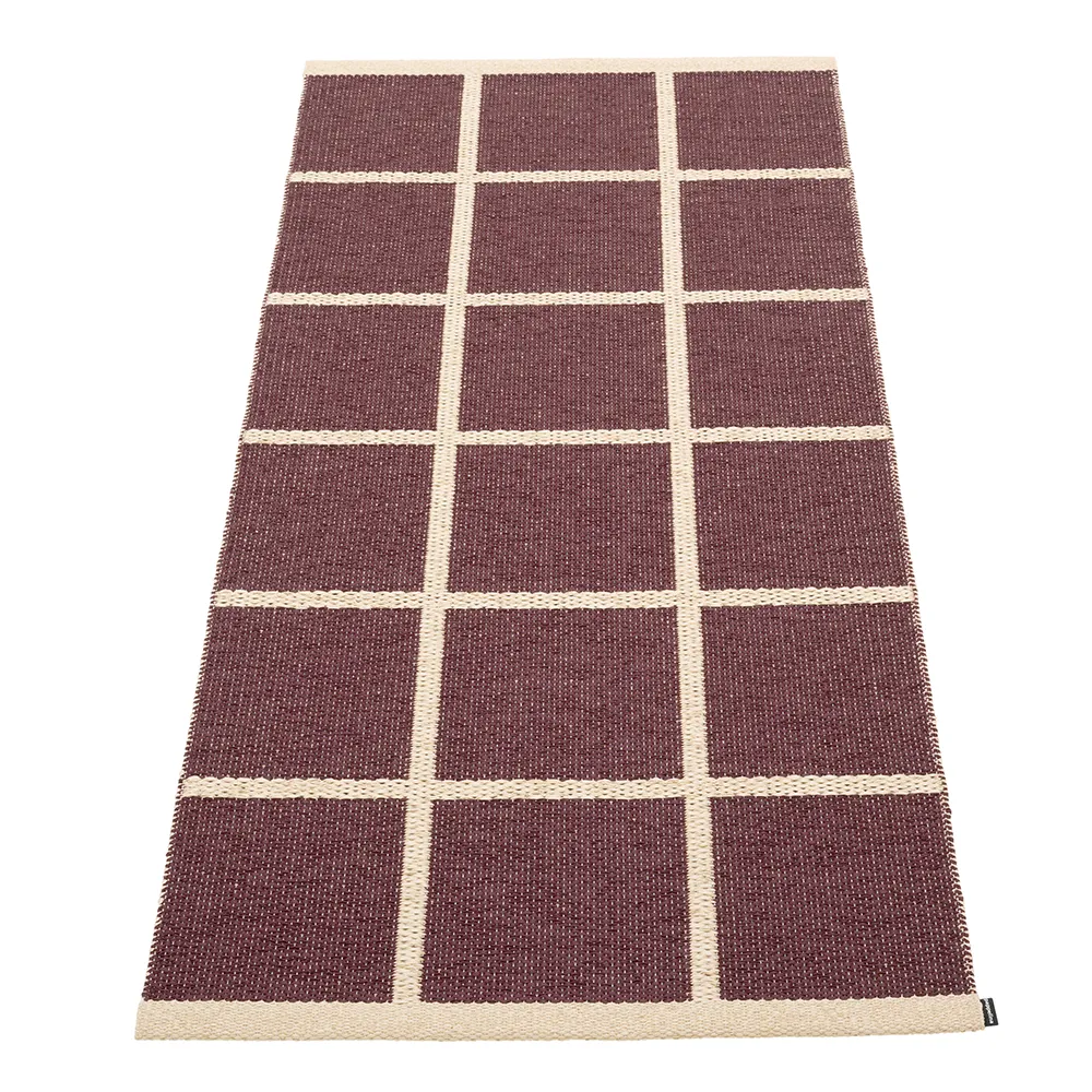 Vevd Teppe Criss Burgundy 70x150 cm