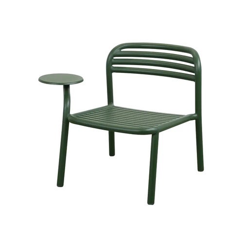 Bliss lenestol m/sidebord høyre Dark green, aluminium