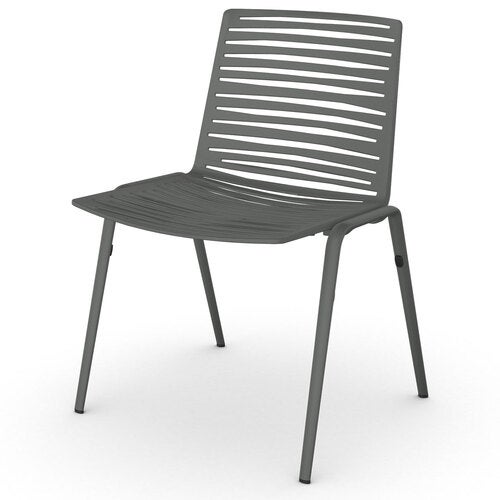 Zebra spisestol Metallic Grey