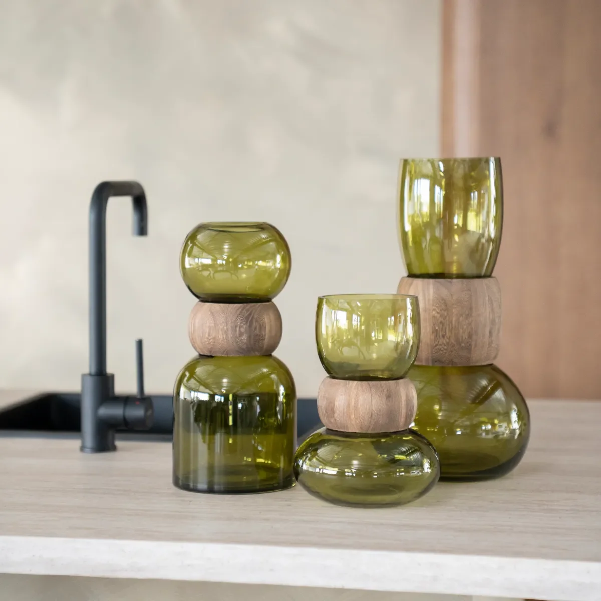 Verra large - green 19,8x19,8x39,5 cm