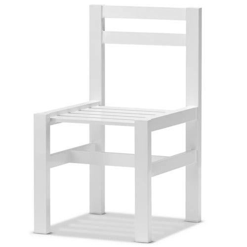 Stol aluminium hvid 