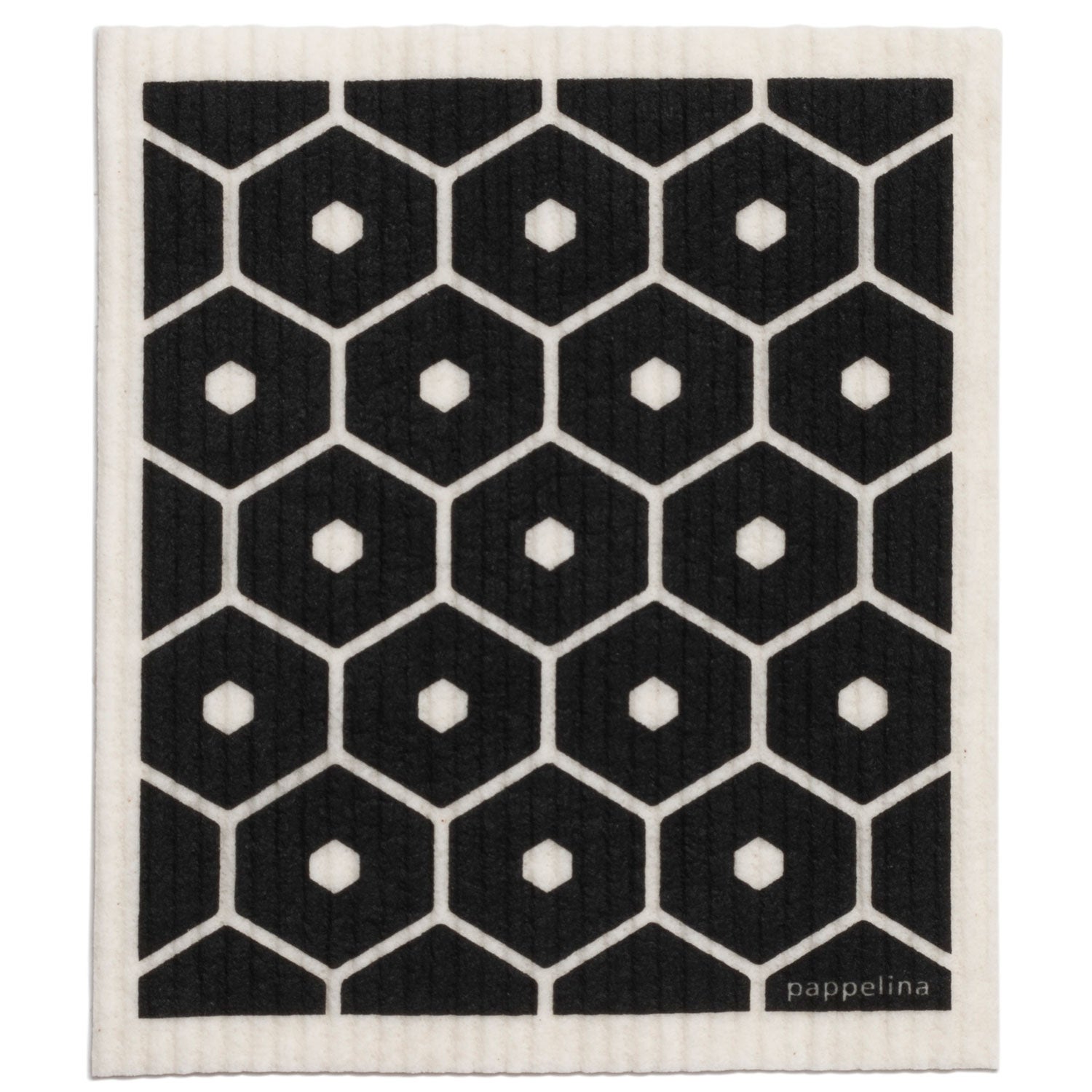 Viskestykke 17x20 cm honningfarget svart