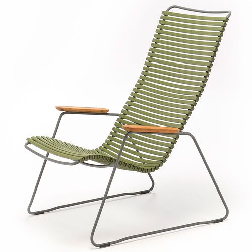 Click loungestol olivengrønn