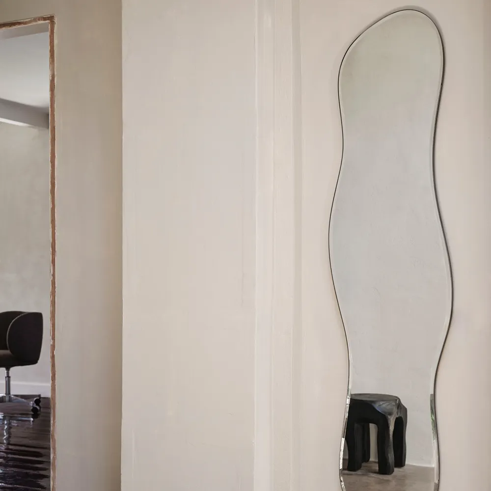 Pond Speil 165x40 cm Dark Chrome