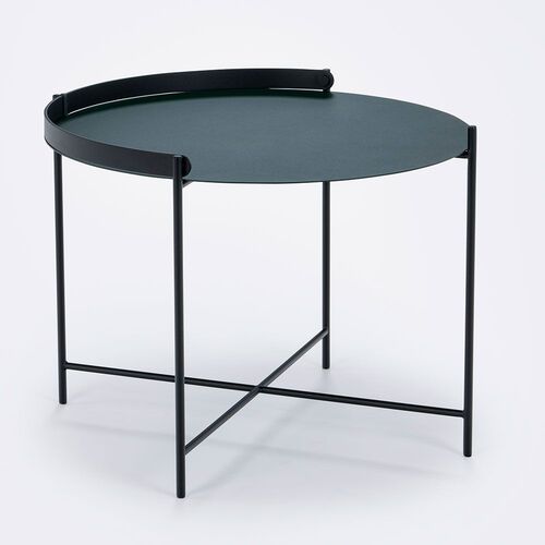 Edge sidebord 62 cm grønt/svart stål