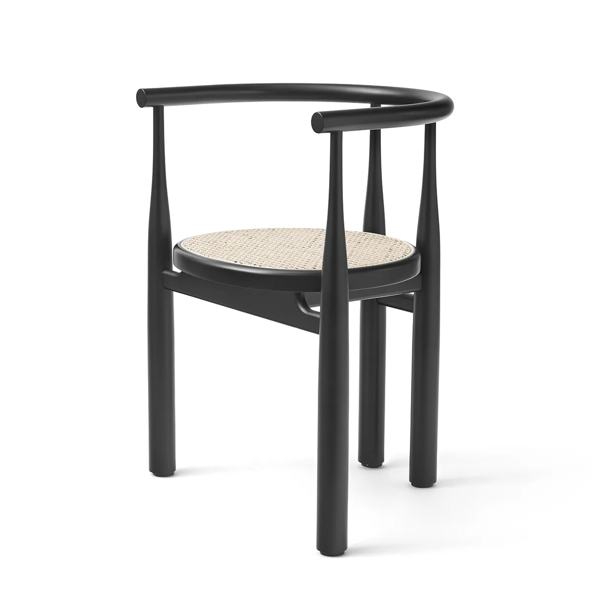 Spisestol Bukowski Rotting Black med armlener