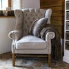 Franklin Park wingback lenestol linen flax