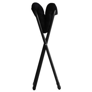 Chico fotpall black leather