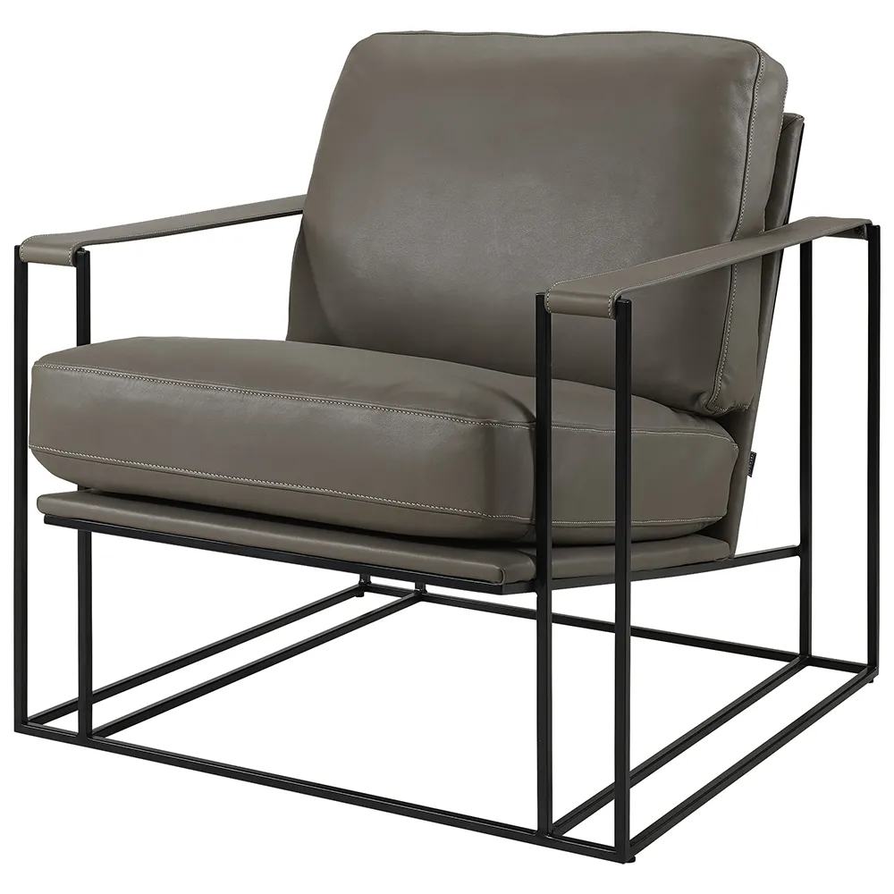 BELLAGIO skinn lenestol-Soft Taupe