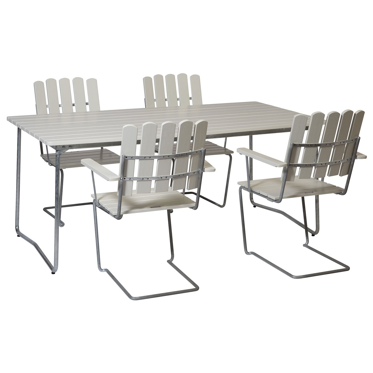 Spisegruppe B31 & A2 4 stk hvit