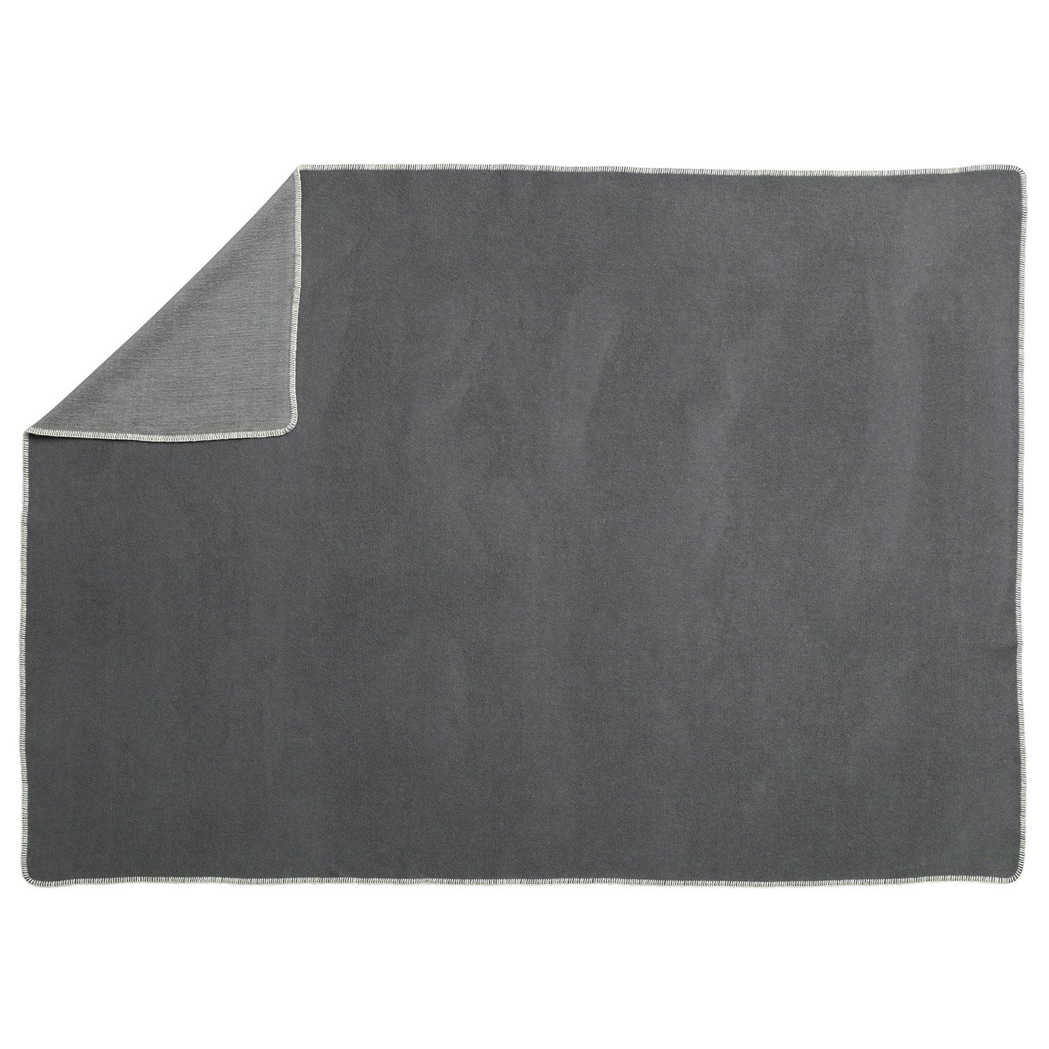 Blanket matte 140x200 cm ylva dark grey / charcoal 