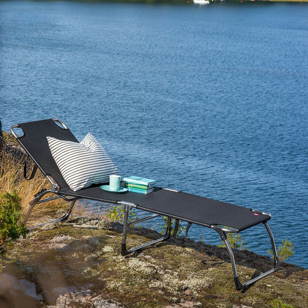 Amigo aurinkotuoli xxl svart alumiini/textileeni