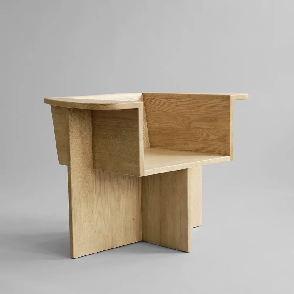 Brutus lenestol - Naturlig eik