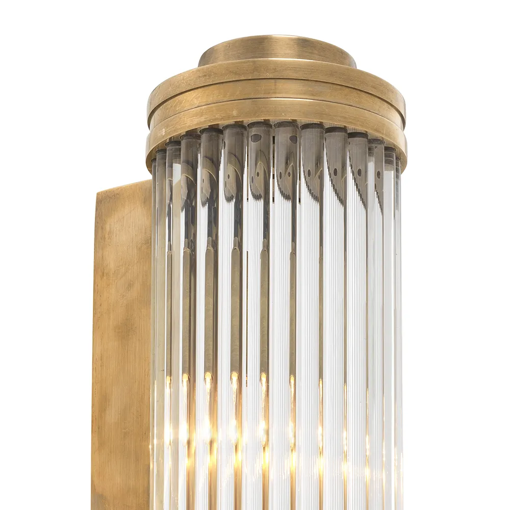 Vegglampe Gascogne XL Vintage Brass