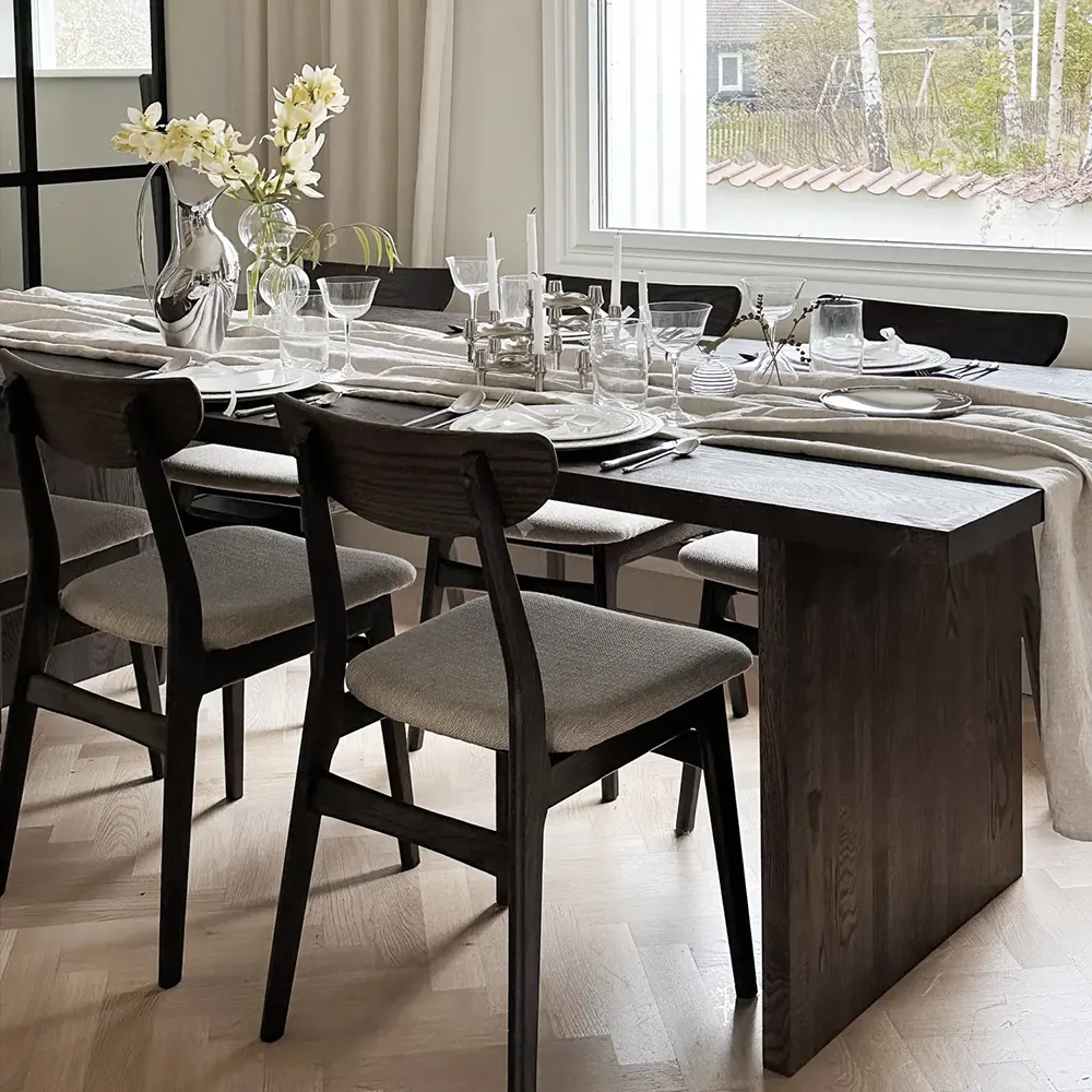 Rodham stol brun eik/beige