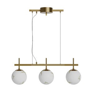 Bellagio taklampe L82cm messing/hvit