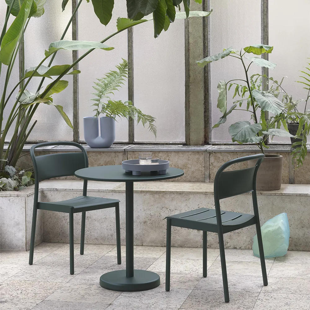 Linear Steel Spisestol Pale Blue 