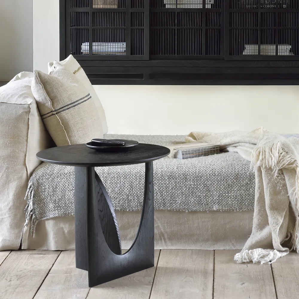 Geometric Sidebord Eik svart