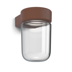 Moon vegglampe IP44 ruststruktur LED