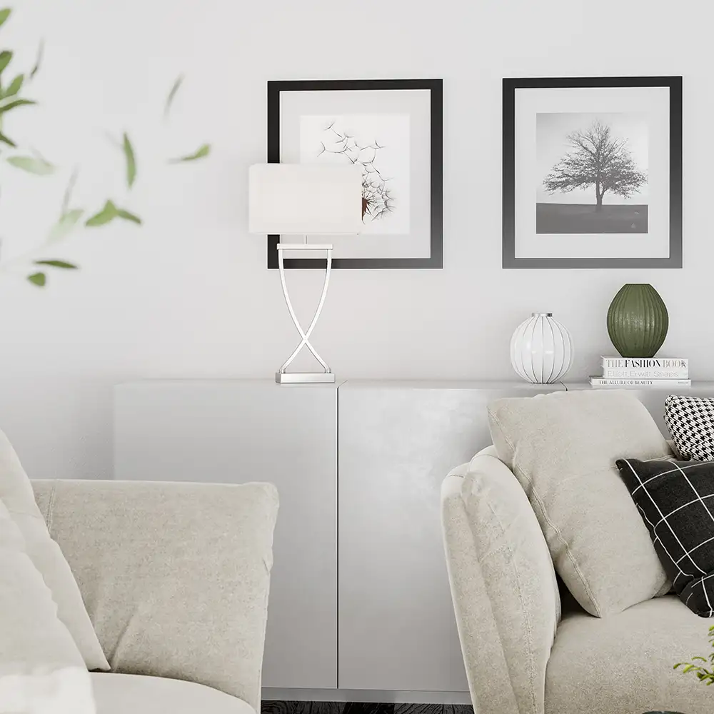 Omega Bordlampe Krom