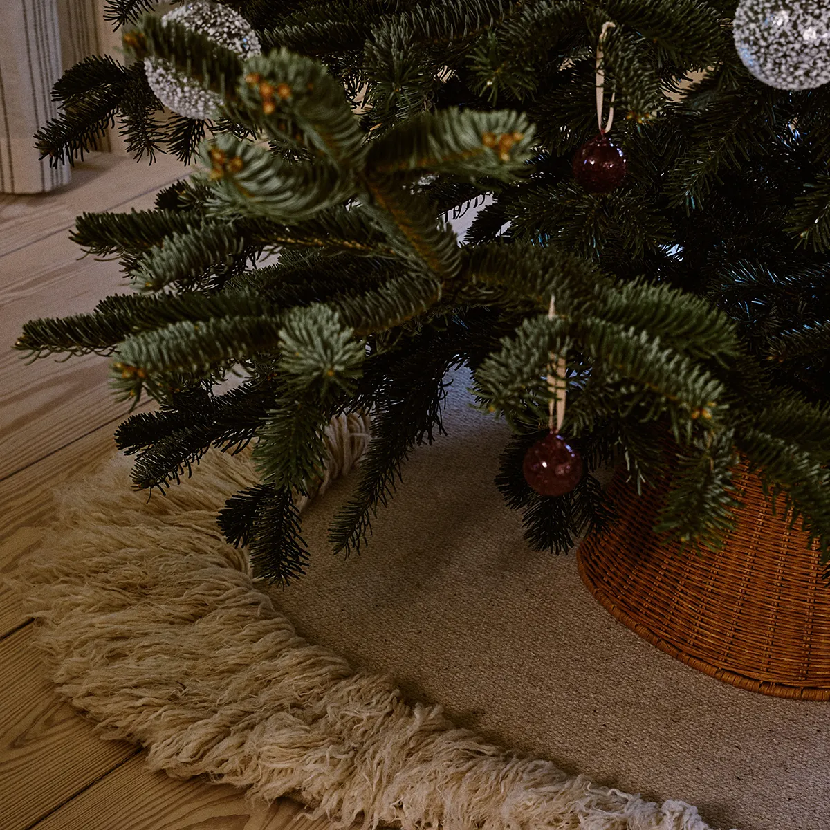Håndflettet Juletreskjørt Natural