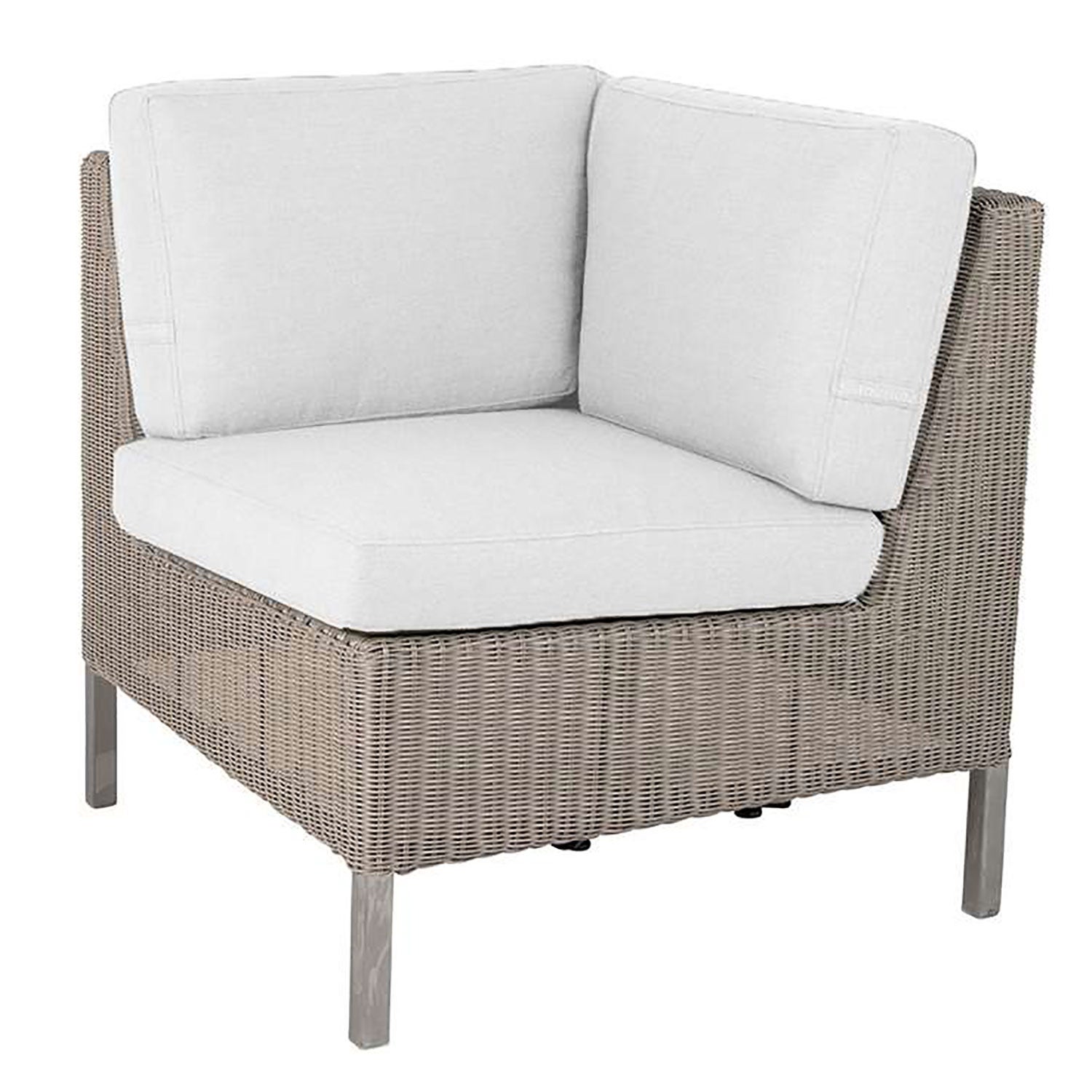 Connect hjørnemodul høy taupe kunstig rosentre